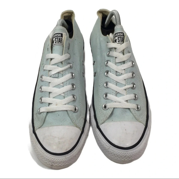 B7 Unisex Baby Blue Converse All Star Sneakers 9 - Picture 4 of 5